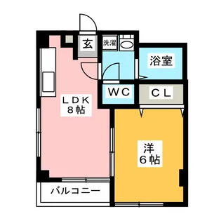 ハイツSEIZAN【3階】の間取り
