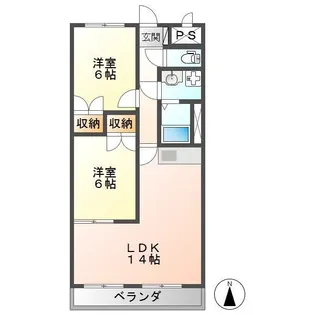 はばコーポ【4階】の間取り
