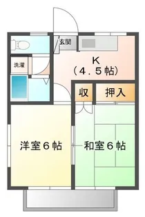 カサデムーンパートI・II【1階】の間取り