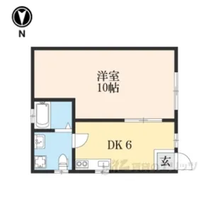 六反田ハイツ【1階】の間取り
