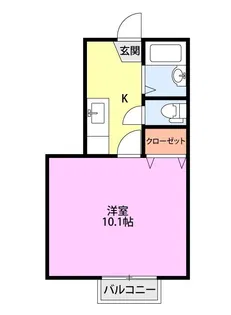 パークサイド長峰II【2階】の間取り