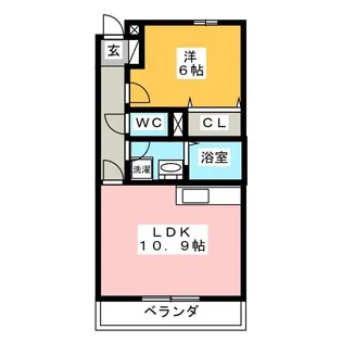 フィールドコート クレア【3階】の間取り