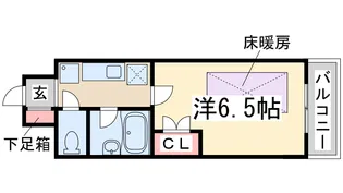 ローズコーポ新大阪9【6階】の間取り