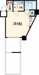 グランレーブ都立大学【9階】の間取り