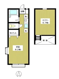 パールハイム壱番館【1階】の間取り