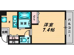 サンピリア小阪【2階】の間取り