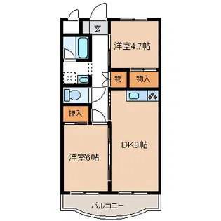 ルレーブ城東【2階】の間取り