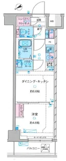 GENOVIA 鐘ヶ淵【3階】の間取り