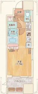 パークフラッツ東三国【5階】の間取り