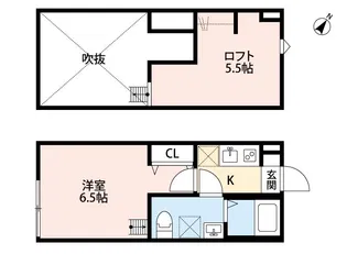 ハピネス【1階】の間取り