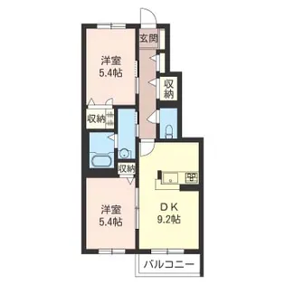 ロイヤルパレス七番館 P1台付!【1階】の間取り