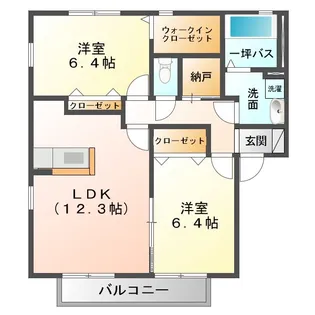 グランルーチェAB【2階】の間取り