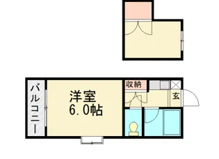 アバター福工大前【1階】の間取り