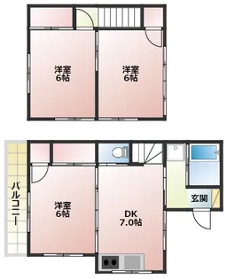 広島県広島市安佐北区口田1【一戸建】の間取り