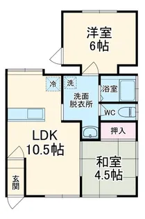 ベイサイドヒルズ浦賀【1階】の間取り