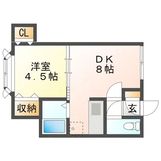 ブランドK2【1階】の間取り