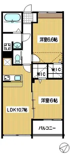 ラレースガーデン【2階】の間取り