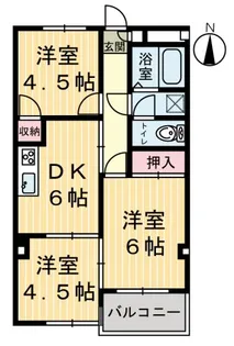 レジデンスアート【3階】の間取り