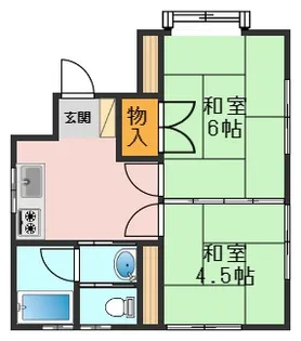 東京都江戸川区東小岩1【アパート】の間取り