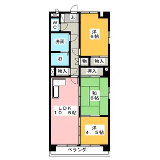 レジデンスエーワン【3階】の間取り