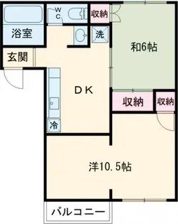 ロイヤルハウスミタ【2階】の間取り