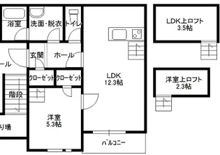 セレニティあけぼの【1階】の間取り