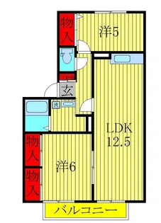 ラフィネ F【2階】の間取り