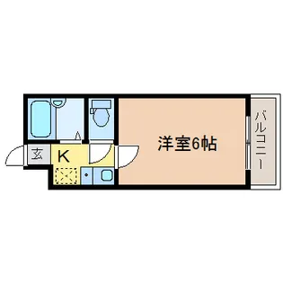 ベルシティ米ヶ袋リバース【4階】の間取り