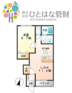 Sunny Side S【1階】の間取り