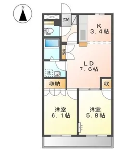 α-Grande【1階】の間取り