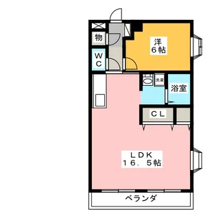 ジュネス青山【4階】の間取り