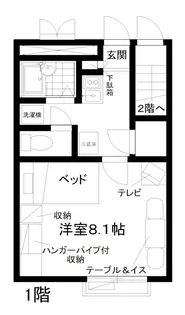 グリーンヒル北仙台【1階】の間取り