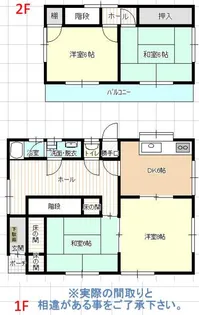 岡山県赤磐市下仁保【一戸建】の間取り
