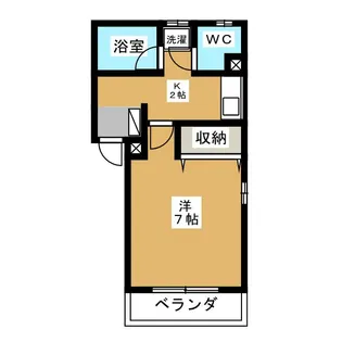 ラルジュ七宝【2階】の間取り