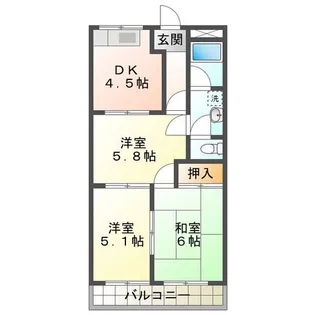 ミルキーウェイ【1階】の間取り
