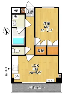 メゾン梨花I【2階】の間取り