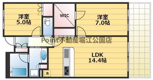 大阪府大阪市福島区福島4【マンション】の間取り