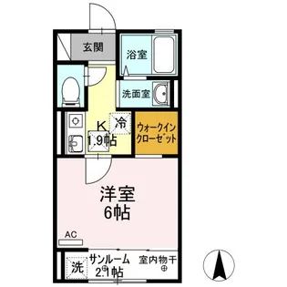 プレザントヒルズ A【1階】の間取り