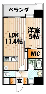 ガーデンコート砂津【9階】の間取り