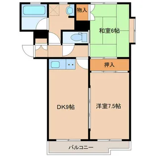 シャルマンシャトーA棟【2階】の間取り