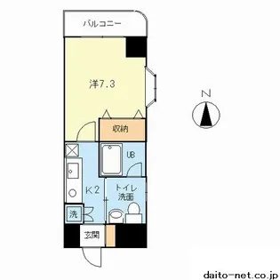 ボヌール【6階】の間取り