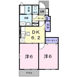 鹿児島県鹿児島市五ヶ別府町【アパート】の間取り