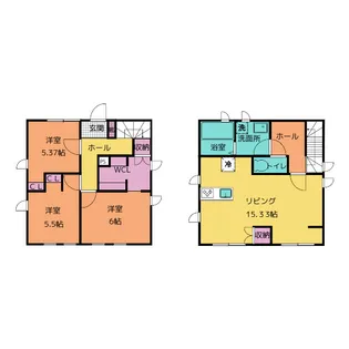 岐阜県各務原市三井北町3【一戸建】の間取り