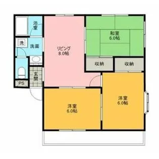 サンライズ茜【1階】の間取り