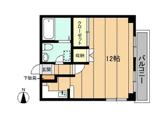 キャプテンコート南富士【2階】の間取り