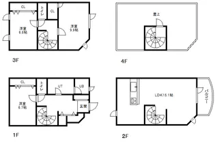 北海道札幌市中央区南十八条西14【一戸建】の間取り