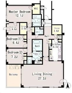 大山パークヒルズ【3階】の間取り