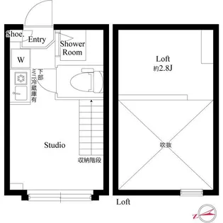 ハーモニーテラス高井戸西【1階】の間取り