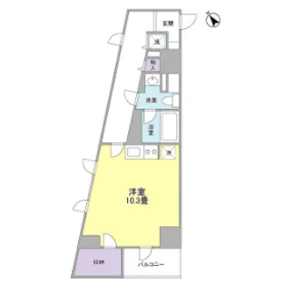 TKフラッツ渋谷【10階】の間取り