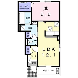 愛知県蒲郡市水竹町半海道【アパート】の間取り